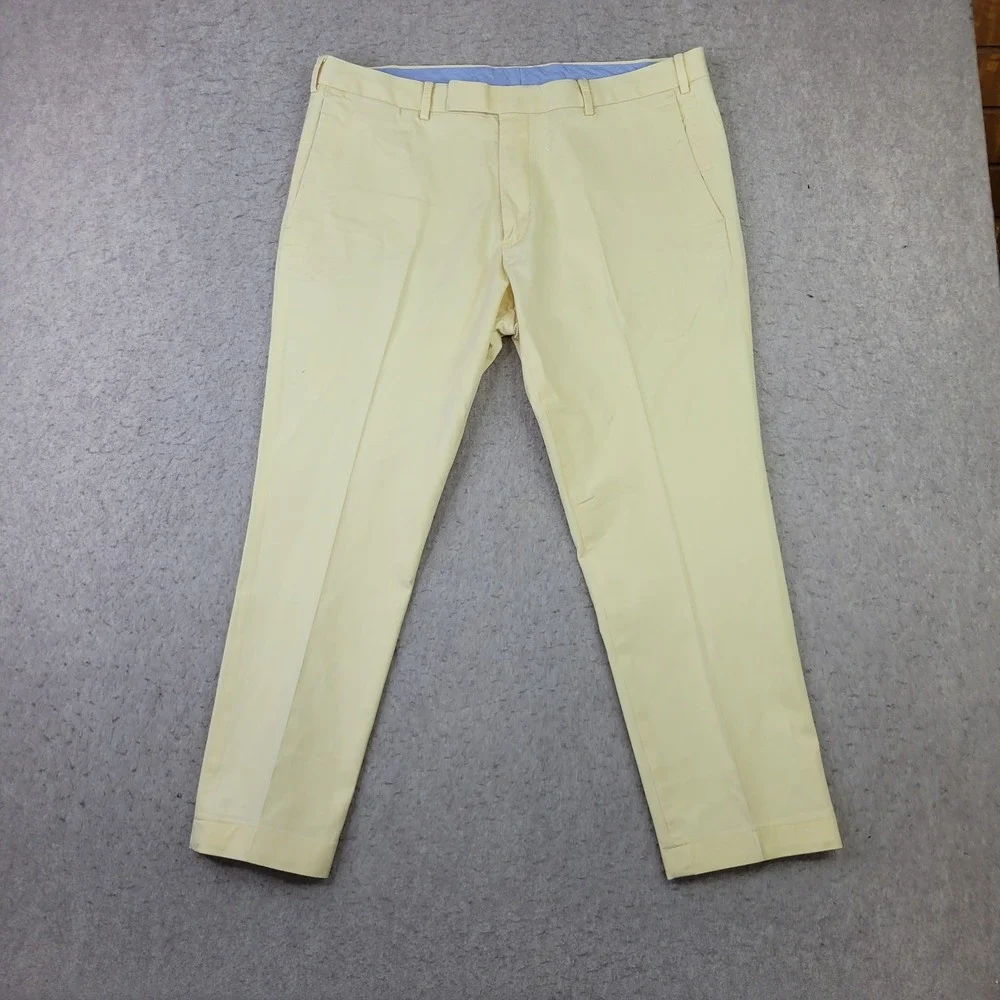 Polo Ralph Lauren Slim Fit Chino Pants Yellow Men's Size 36x26 Preppy